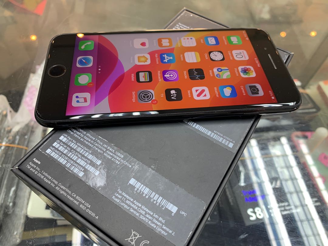 myset iphone 7 plus 128gb with box