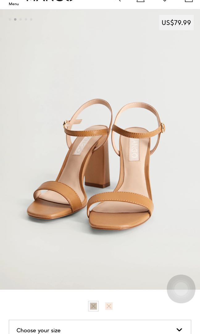 mango nude heels
