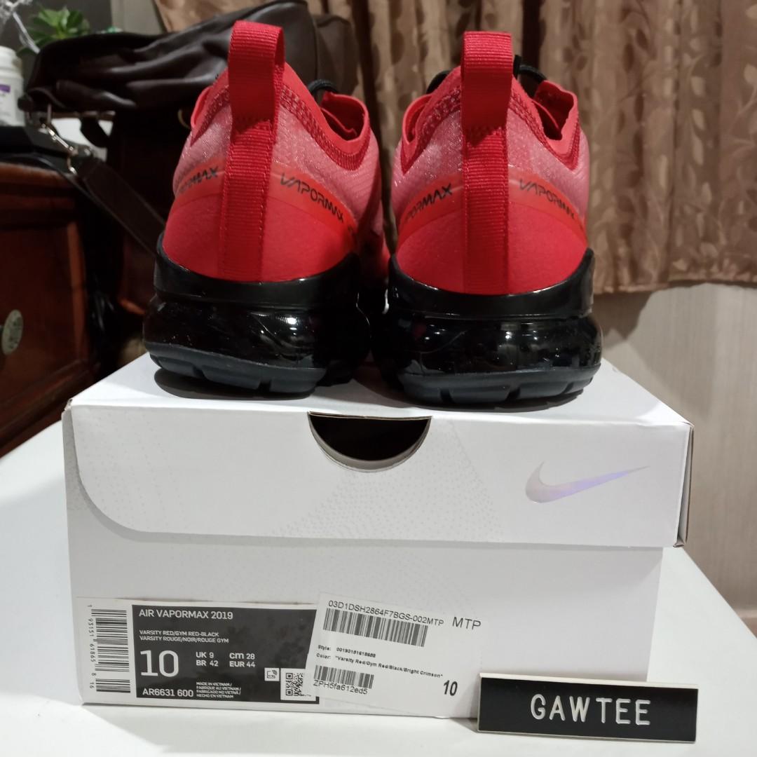 Nike vapormax 2019 on sale rouge
