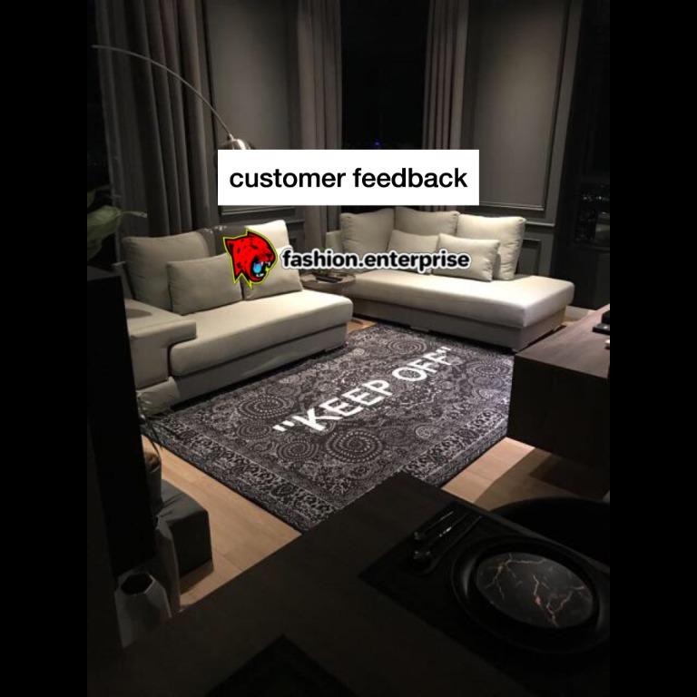 Off white keep 2025 off rug size