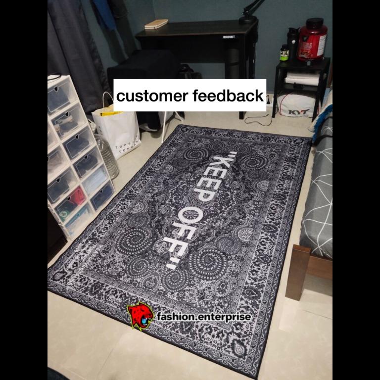 Off White X IKEA KEEP OFF Rug, Furniture & Home Living, Home Decor, Wall  Decor on Carousell