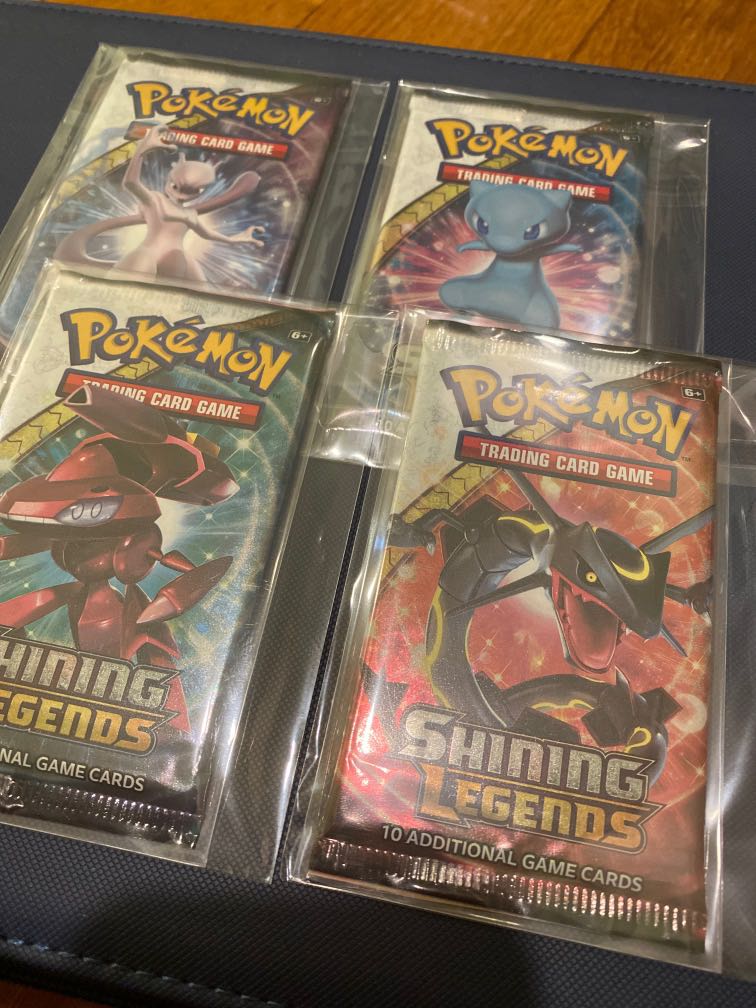 Pokemon TCG Shining Legends Booster Pack Cards Art Set, Hobbies