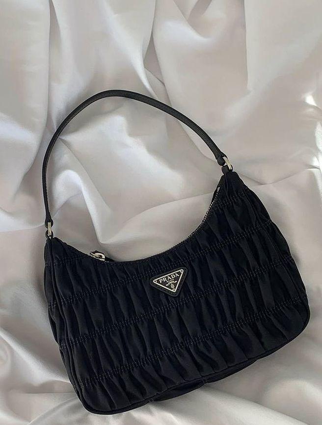 PRADA GAUFRE MINI HOBO BAG, Luxury, Bags & Wallets on Carousell