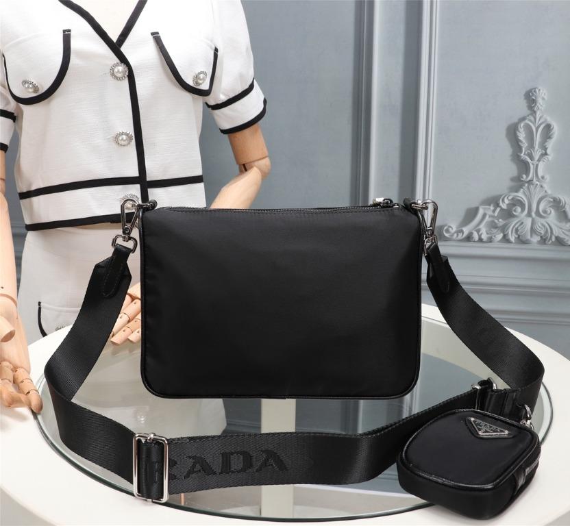 Re-Nylon leather shoulder bag, Men's Fashion, Bags, Sling Bags on