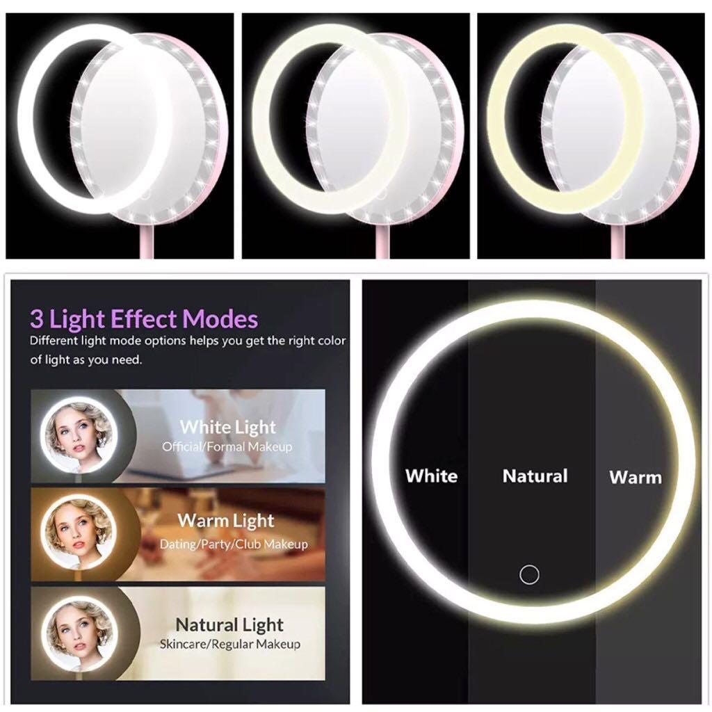 Ringlight Smart LED Touch Screen Makeup Mirror (Category: Makeup) located in Rodriguez. Submitted by cgszone (Listing ID 1074663989, Image 3). Description: Ringlight Smart LED Touch Screen Makeup Mirror ✔️Price: ₱250 only! 💯ON HAND👌 PLEASE READ❗️ 📍Location: Rodriguez, Rizal ► Meetup is within Burgos Rodriguez, Rizal — Minute Burger Montaña, Jenro Hardware near Ynares Hospital , 7/11 Montaña, 7/11 Celina, or any place around Ynares Hospital - n
