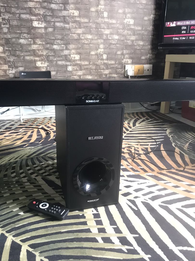 SonicGear BT2100 Sound Bar and Subwoofer for TV Audio Soundbars