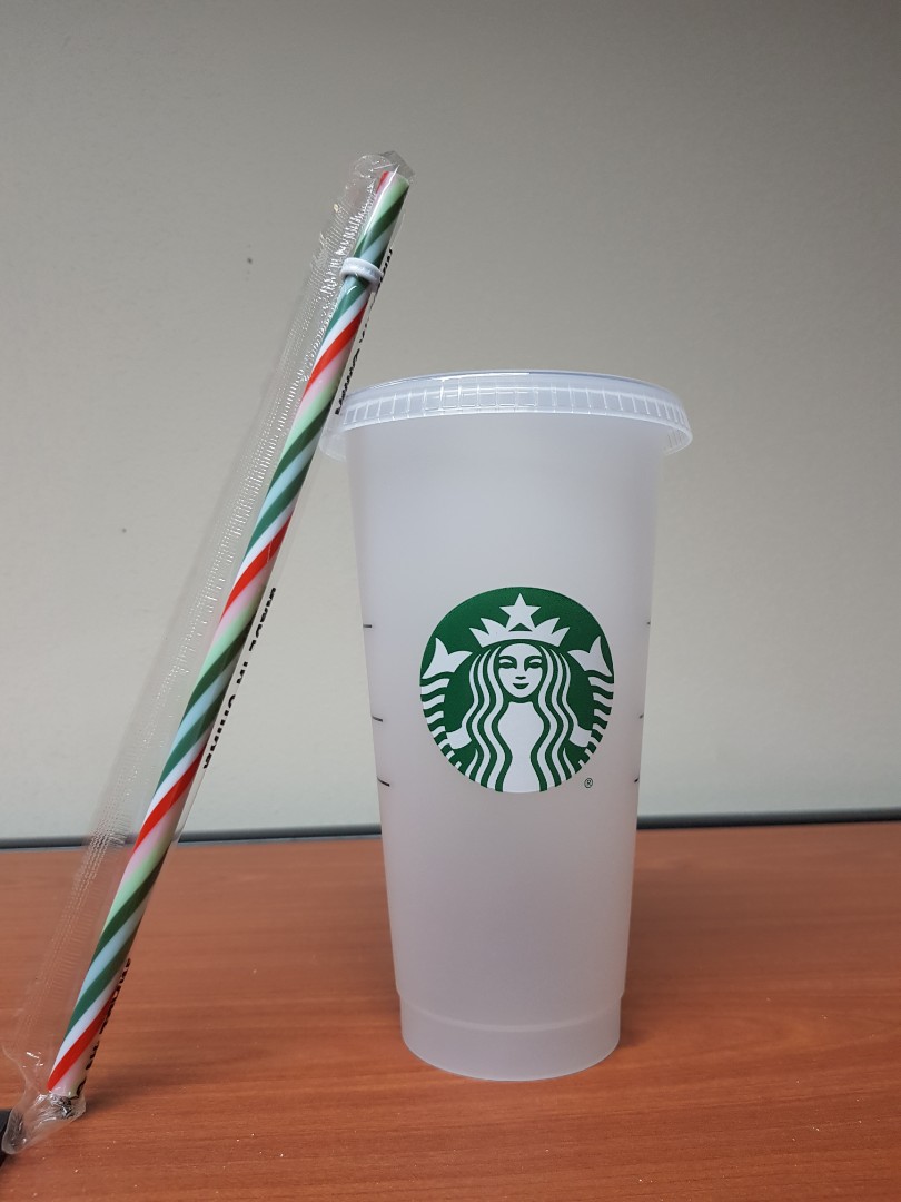 starbucks frosted reusable cup
