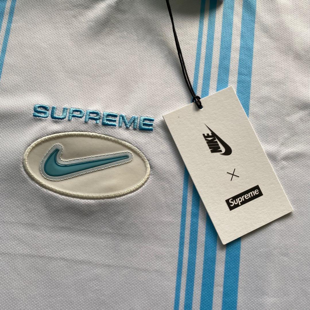 Buy Supreme x Nike Jewel Stripe Soccer Jersey 'White' - FW20KN70