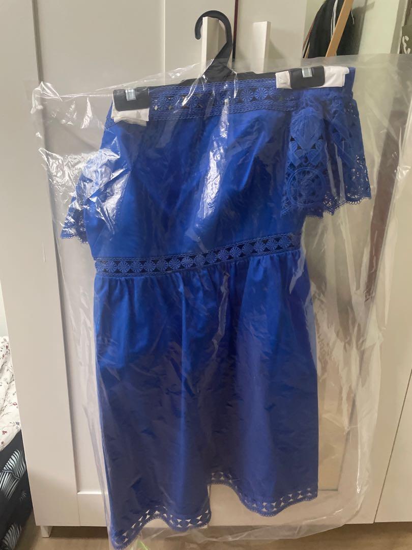 Ted baker blue 2025 off shoulder dress