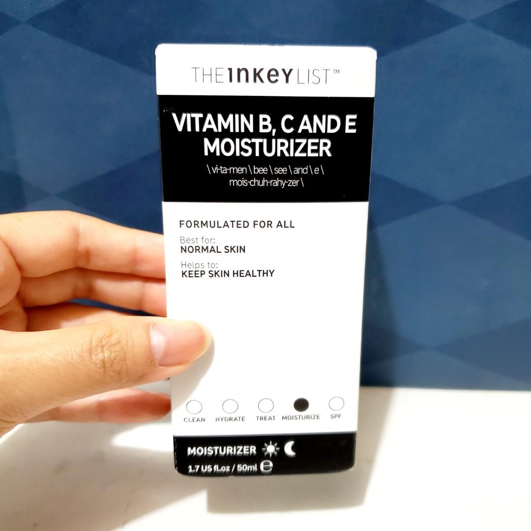 inkey list vitamin c and e moisturizer