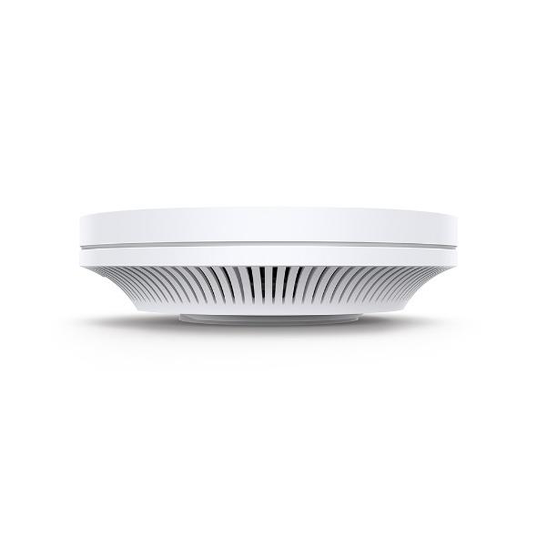 Tplink EAP660 HD AX3600 Wireless Dual Band Multi-Gigabit Ceiling Mount Access Point (Category: Networking) located in Manila. Submitted by sdfsolutions (Listing ID 1074705369, Image 3). Description: Ultra-Fast Wi-Fi 6 Speeds: Simultaneous 1148 Mbps on 2.4 GHz and 2402 Mbps on 5 GHz totals 3550 Mbps Wi-Fi speeds.† High-Density Connectivity: 4× increased capacity to connect more devices simultaneously.‡ Integrated into Omada SDN: Zero-Touch Provisi