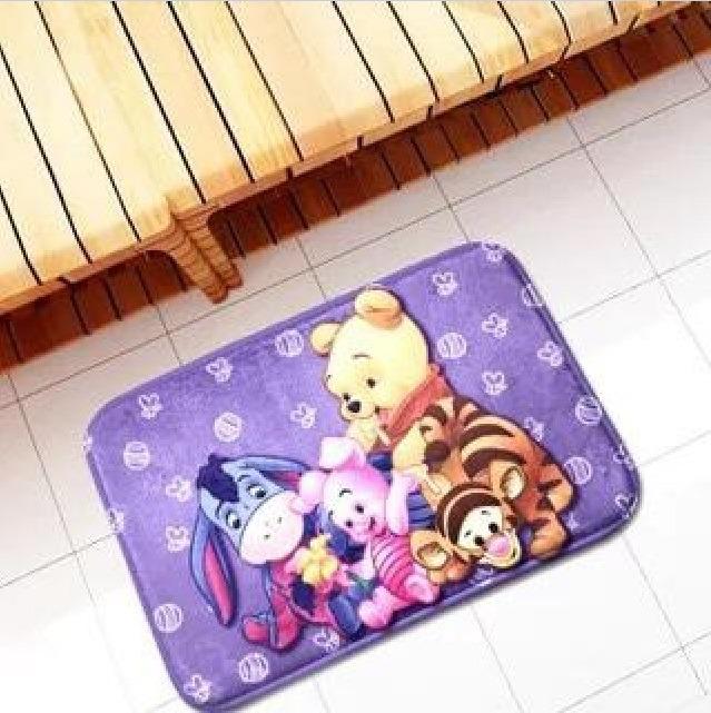 Winnie The Pooh Cartoon Mat (Car Mat, Floor Mat, Bedroom, Kitchen & Etc)  Super Soft Fiber, Furniture & Home Living, Home Decor, Carpets, Mats &  Flooring On Carousell