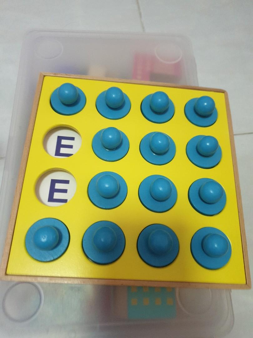 Wooden educational memory board game, Hobbies & Toys, Toys & Games on