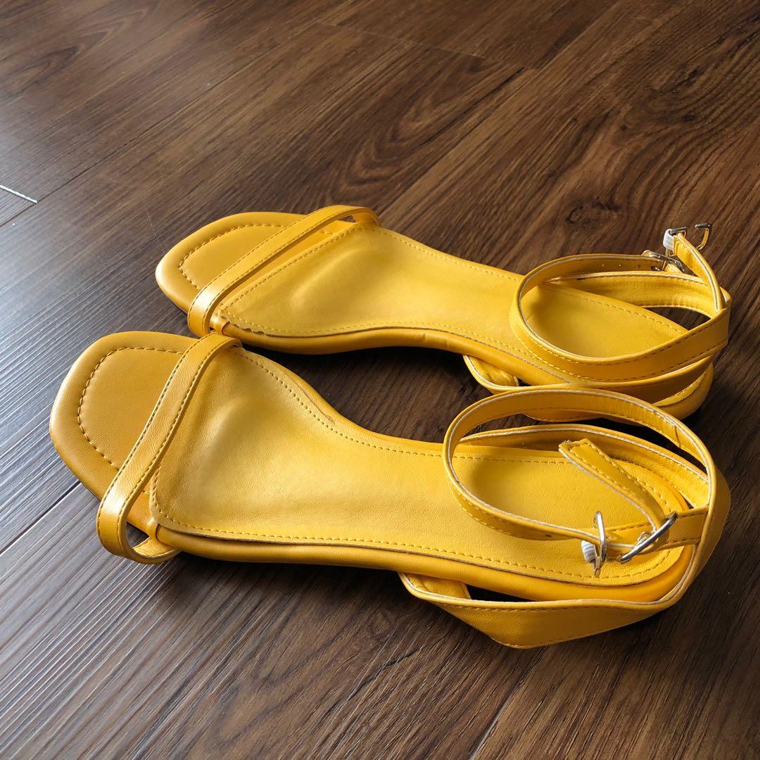 Yellow sandals