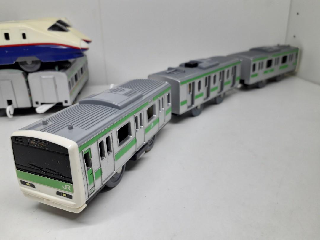 1285 中古日版tomy電動子彈火車plarail 東日本山手線e231新幹線電車jr車頭車尾車卡一組共3卡購自日本 興趣及遊戲 玩具 遊戲類