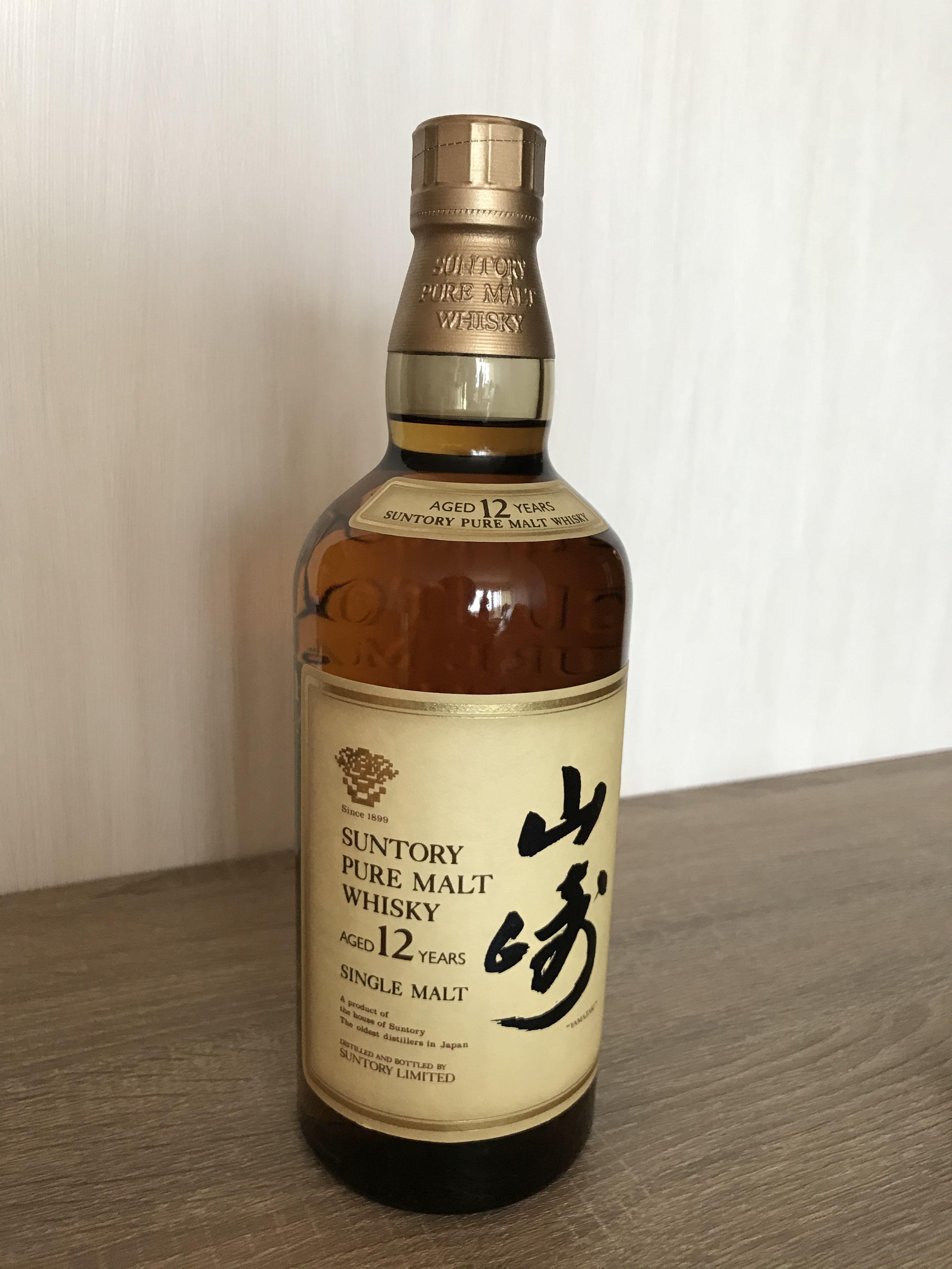 山崎12年舊裝（ 750 mL）舊金花有盒, 嘢食& 嘢飲, 酒精飲料- Carousell