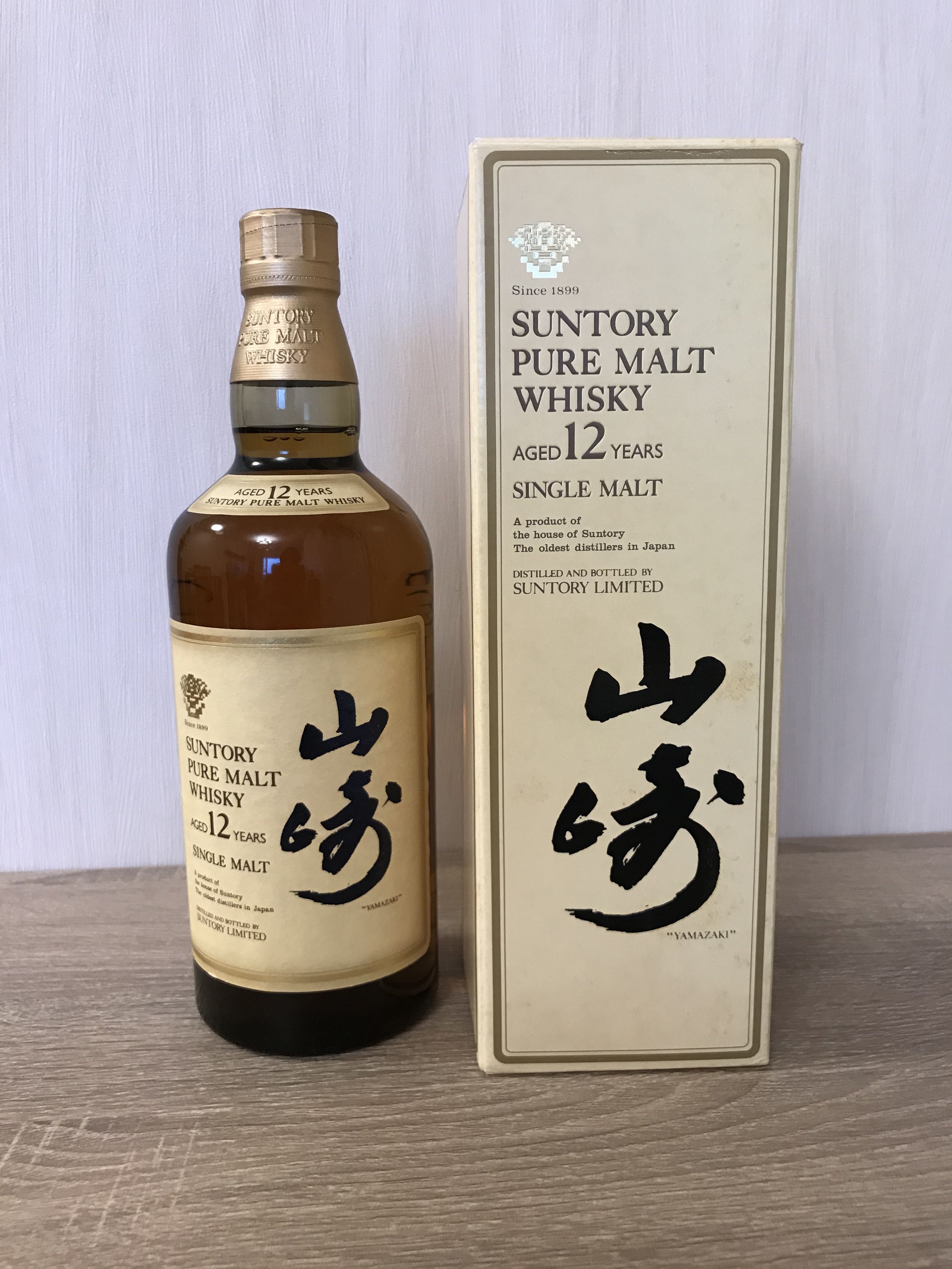 山崎12年舊裝（ 750 mL）舊金花有盒, 嘢食& 嘢飲, 酒精飲料- Carousell