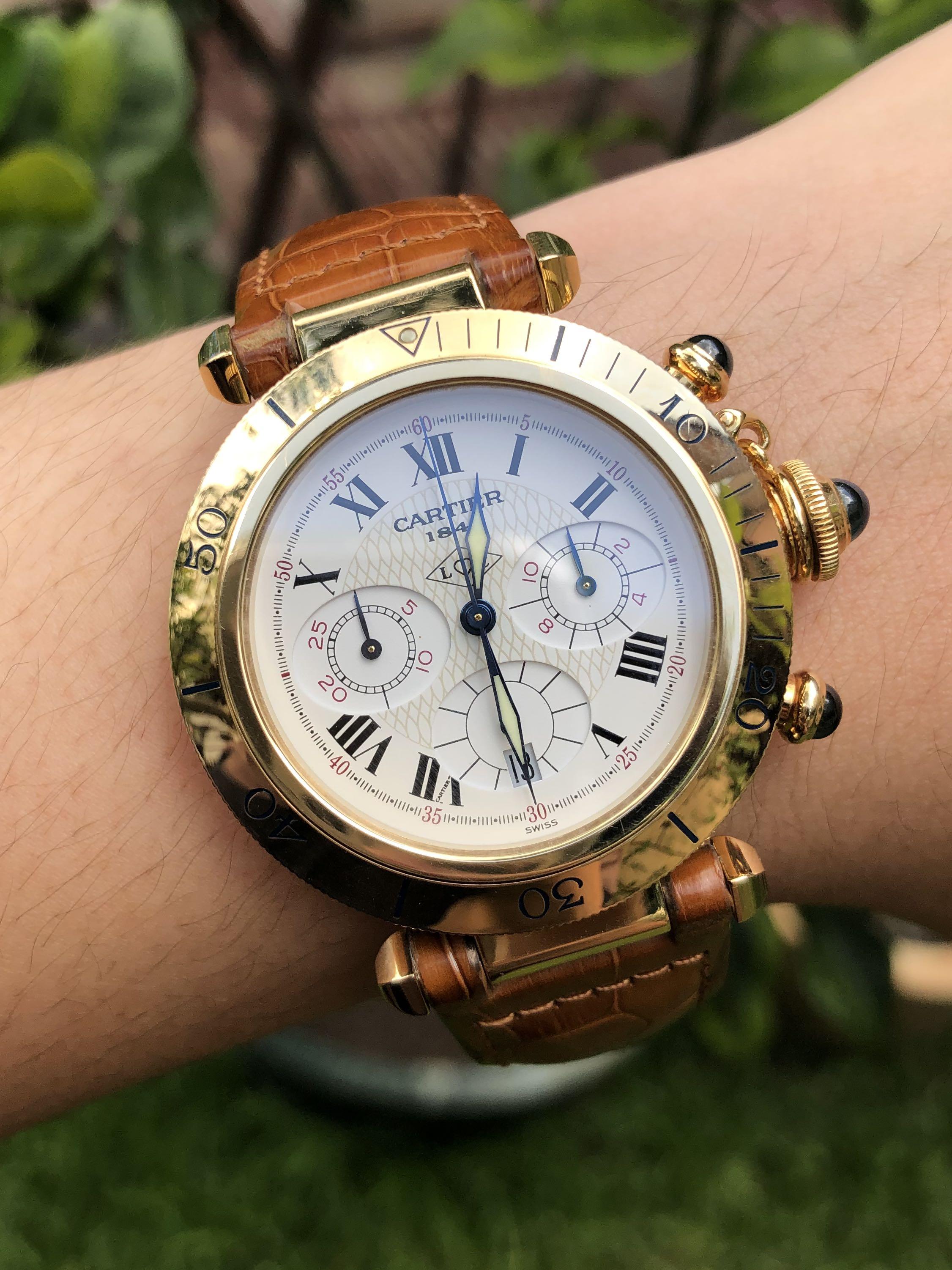 Cartier pasha hotsell 18k