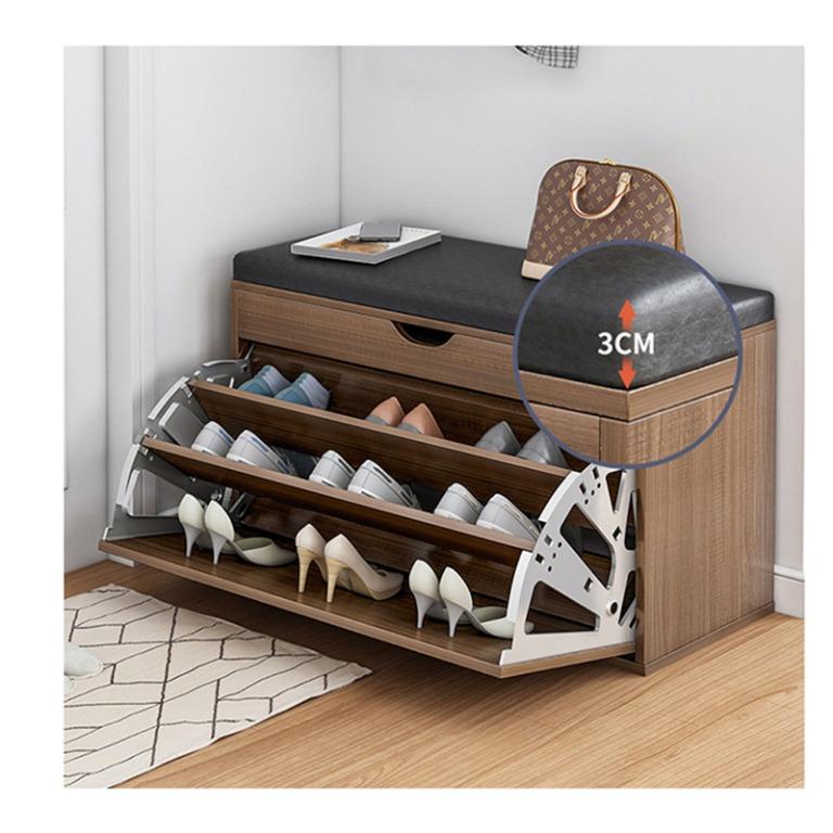 60cm Shoe Cabinet Shoe Storage Cabinet Type B Wood Free delivery Furniture Home Living Furniture Shelves Cabinets Racks on Carousell