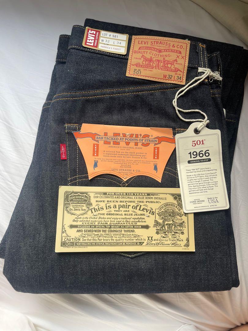 全新美製Levi's vintage clothing LVC 1966 501xx 66501 已停產Levis 