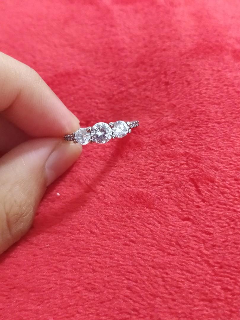 Pandora ring three stone ring Women s Fashion Jewelry