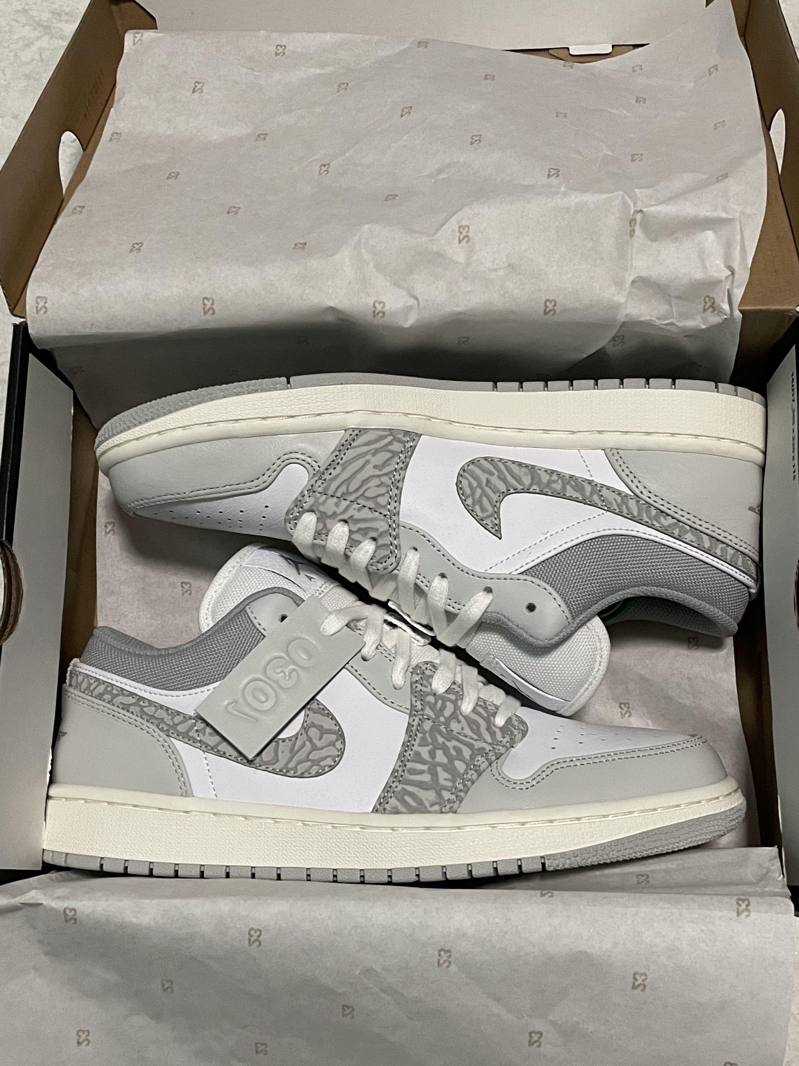 Air Jordan 1 low Elephant print Men s Fashion Footwear Sneakers
