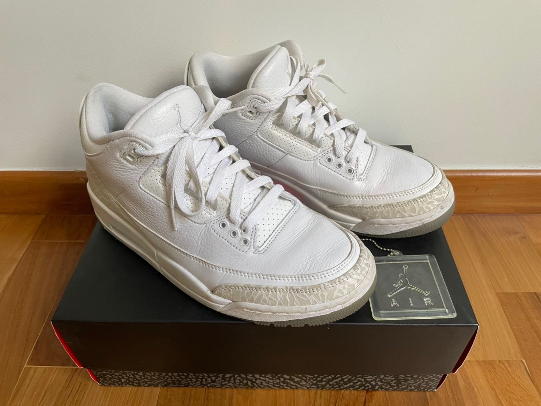 White jordan retro 3 new arrivals