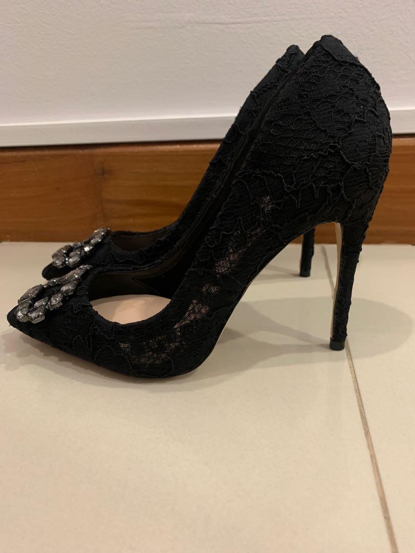 ALDO LACE DRESS HEELS BNWOB SIZE 37.5