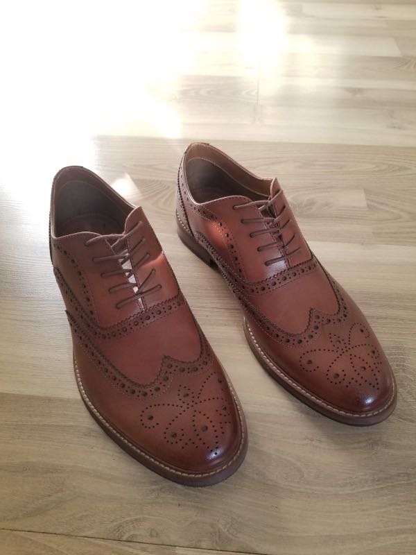 Aldo wing tip classic brogue shoes, Men 