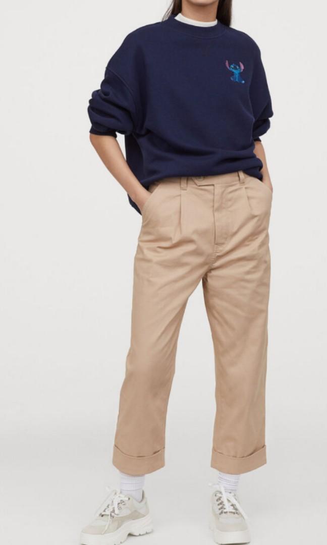 Ankle length twill pants h&m clearance
