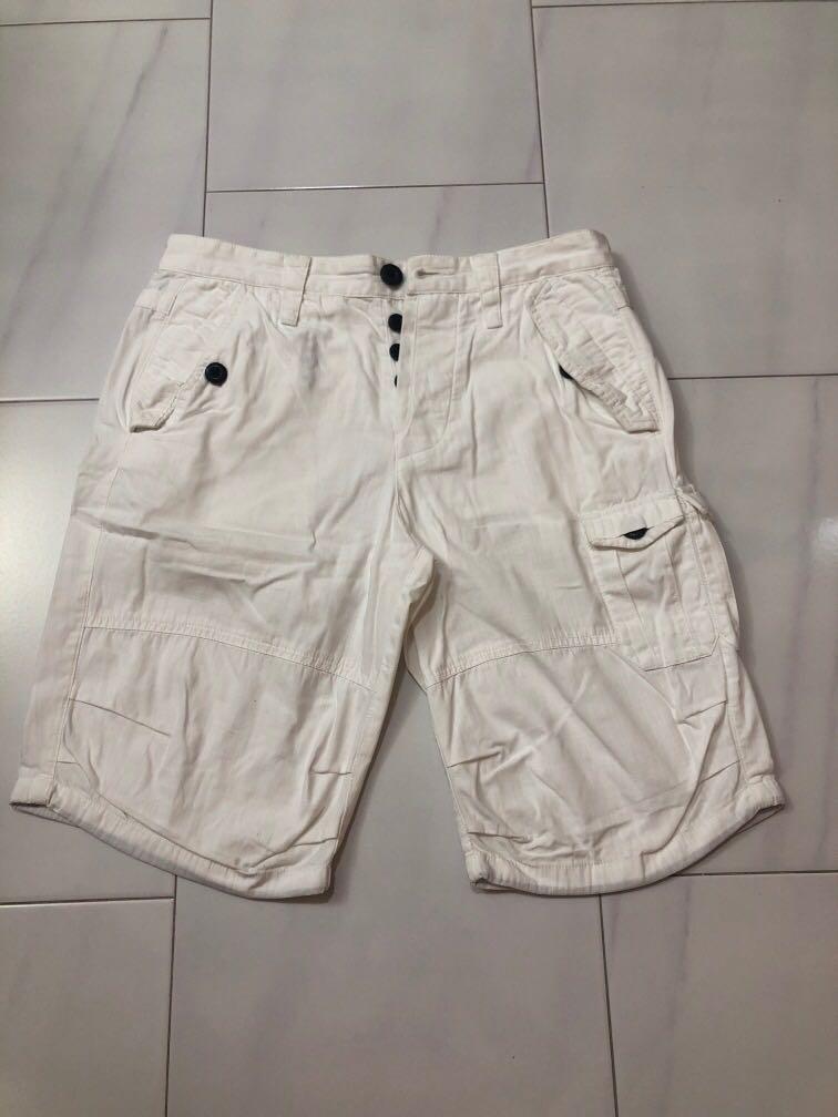 White outlet armani shorts