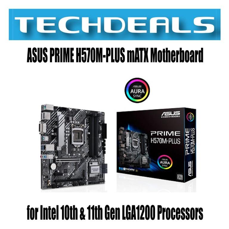 ASUS PRIME H570M-PLUS mATX Motherboard for Intel 10th 11th Gen