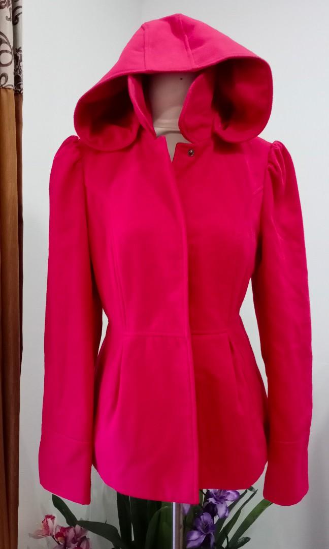 shocking pink coat