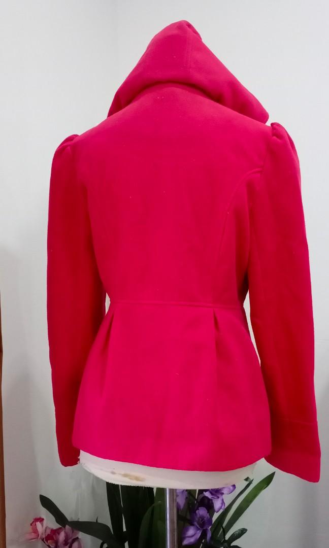 shocking pink coat