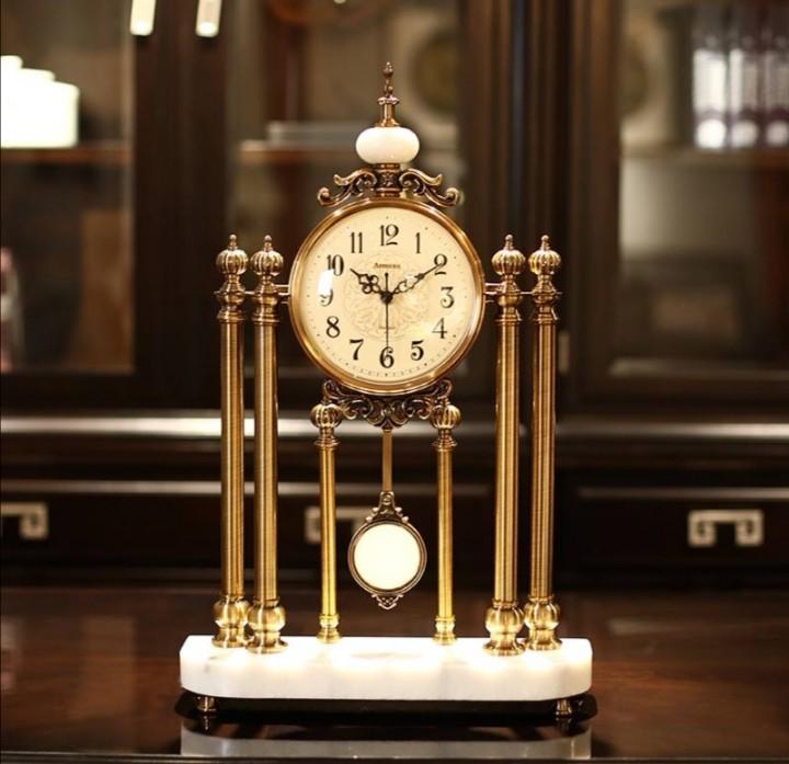authentic armens traditional antique european era table pendulum clock green jade furniture home living home decor other home decor on carousell