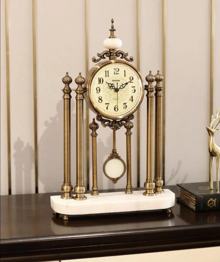 authentic armens traditional antique european era table pendulum clock green jade furniture home living home decor other home decor on carousell
