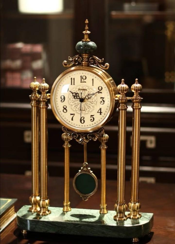 authentic armens traditional antique european era table pendulum clock green jade furniture home living home decor other home decor on carousell
