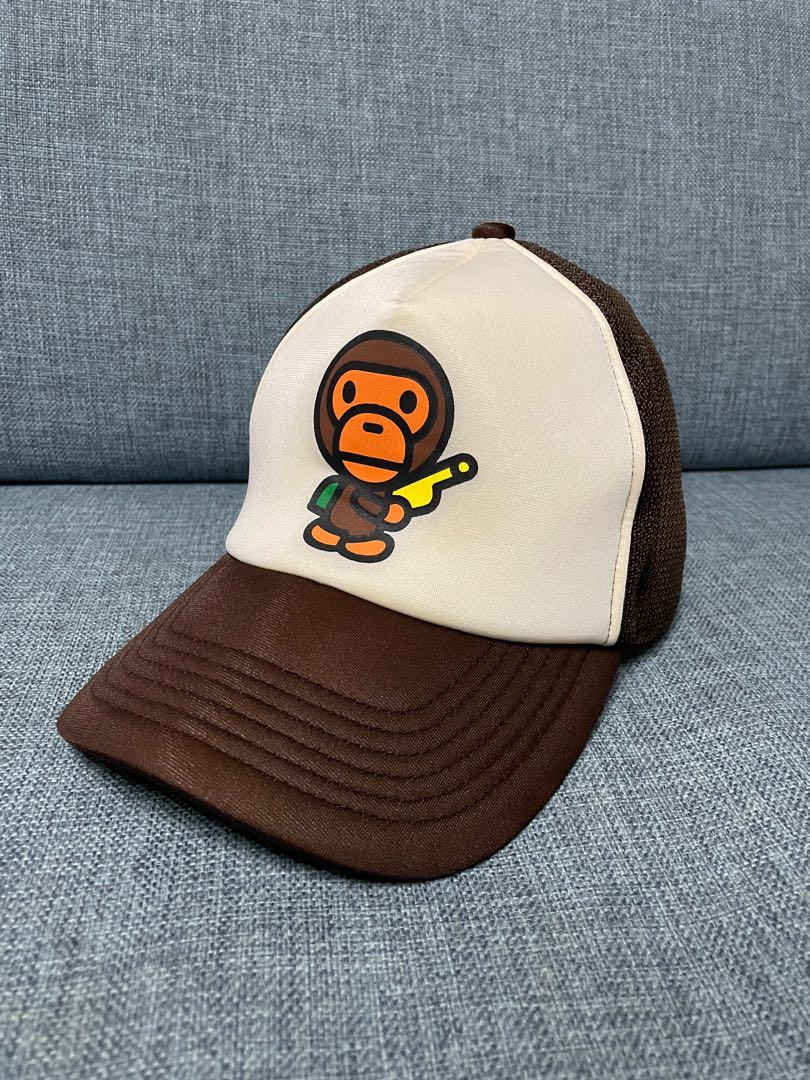 Bape baby milo cap 貨車帽, 男裝, 手錶及配件, 棒球帽、帽- Carousell