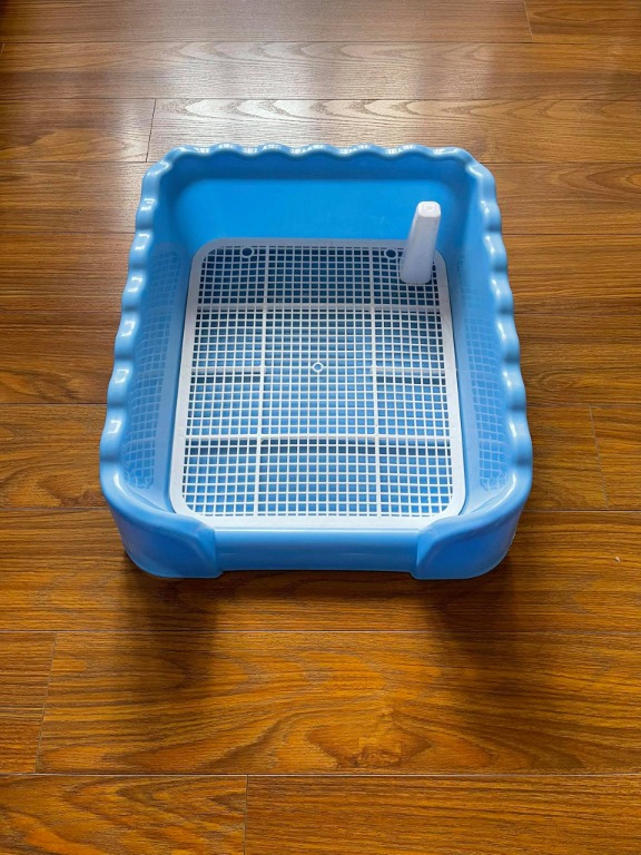 Blue Indoor Dog Potty Tray Pet Supplies Homes And Other Pet Accessories