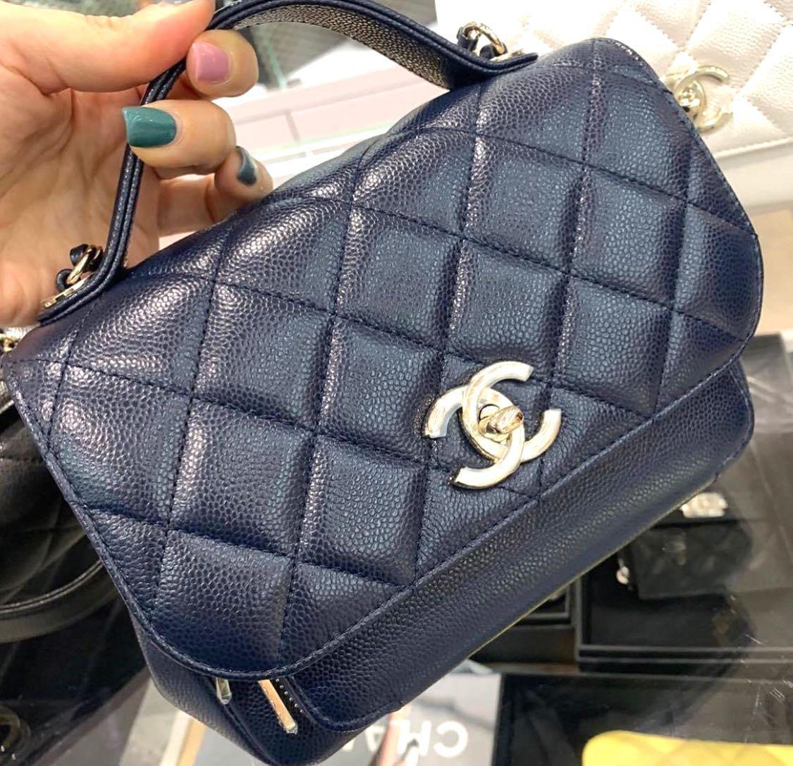 Brand New Chanel Business Affinity Small Dark Blue Complete