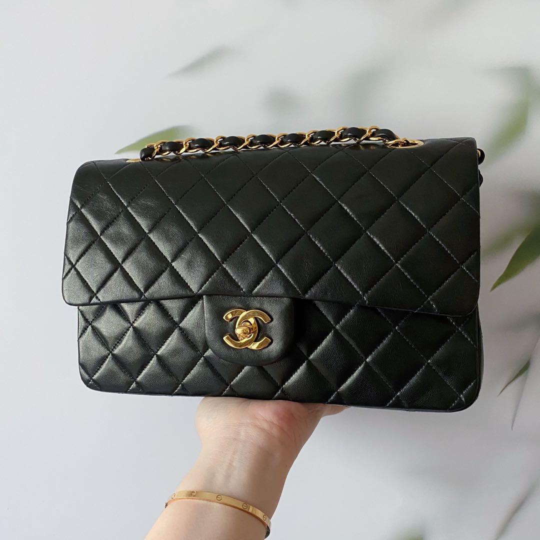 Chanel Black Caviar Classic Medium Double Flap Bag with Gold Hardware –  CCSYESPLSSG