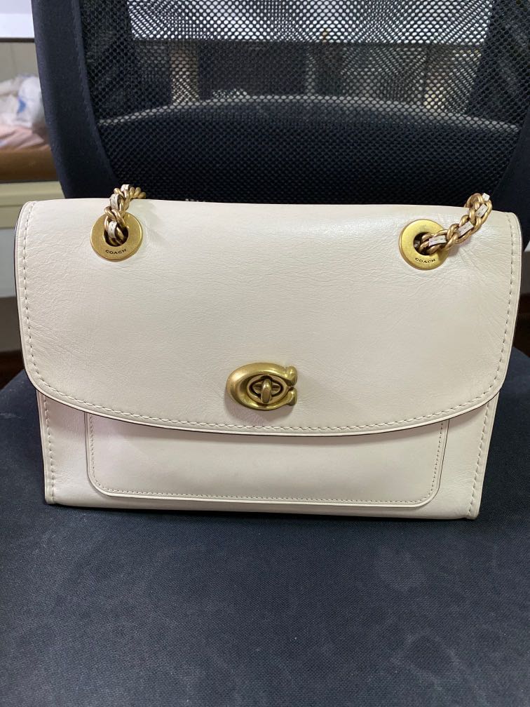 Coach parker bag white on sale