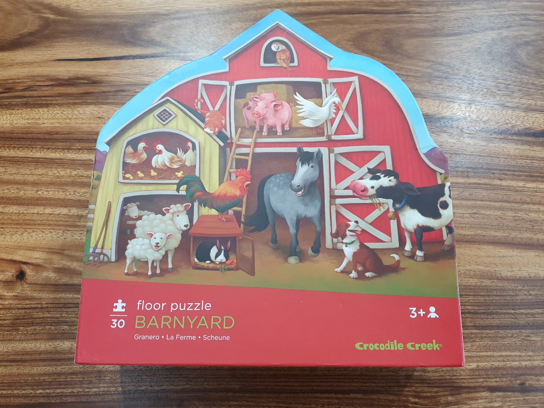 Crocodile Creek Barnyard Floor Jigsaw Puzzle, Toys & Games, Board Games