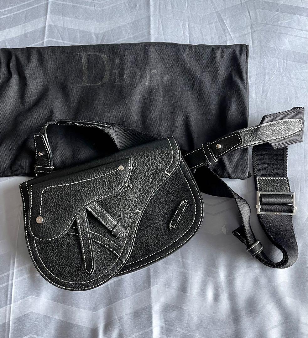 Belt Pouch Beige and Black Dior Oblique Jacquard - Leather goods - Men's  Fashion, DIOR