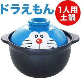 現貨 日本製doraemon Bowl多啦a夢叮噹一人用陶瓷土鍋 廚房用具 Carousell