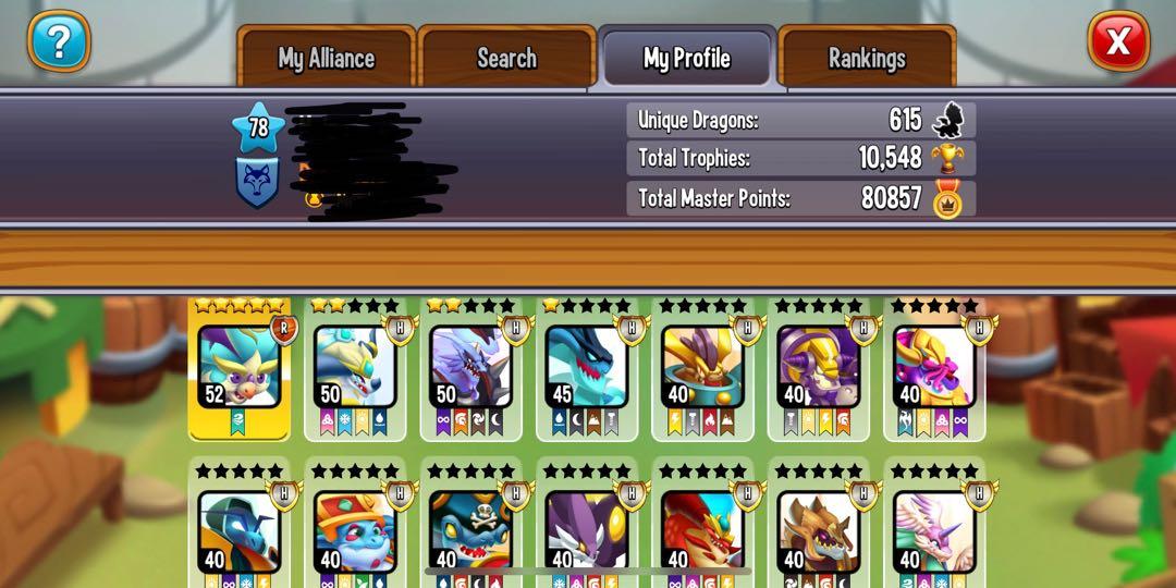 dragon city account, Video Gaming, Gaming Accessories, Game Gift Cards