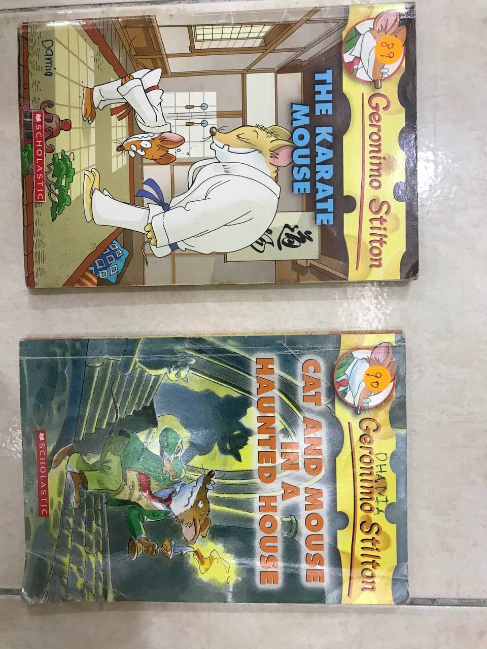 Geronimo Stilton The Karate Mouse Cat And Mouse In A Haunted House Books Stationery Books On Carousell