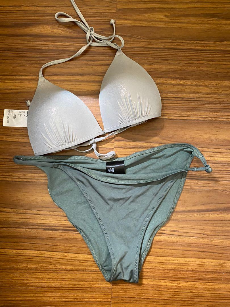 h&m silver bikini