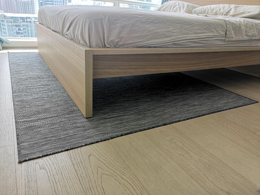 hodde rug ikea 162x228cm carpet furniture home living home decor carpets mats flooring on carousell