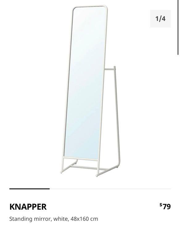 Ikea full body mirror, Furniture & Home Living, Home Decor, Mirrors on